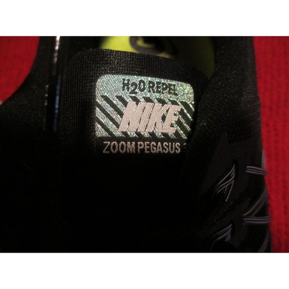 NIKE Z00M PEGASUS MENS BLACK TENNIS SHOES SIZE 14
